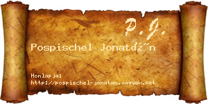 Pospischel Jonatán névjegykártya